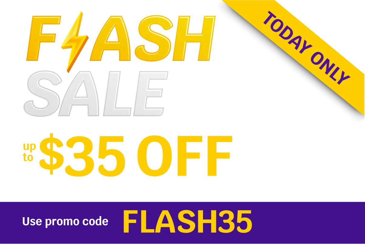 FLASH SALE - Up to $35 OFF round trip base fares** on ALL flights between 7/13-9/30 - Use promo code FLASH35